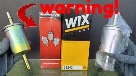 wix fuel filter review|Wix fuel filter vs Microgard! cut open. .
